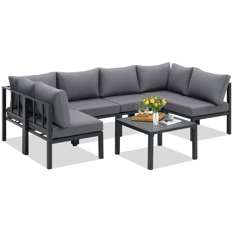 Ravelle 6 - Person Outdoor Seating Group with Cushions