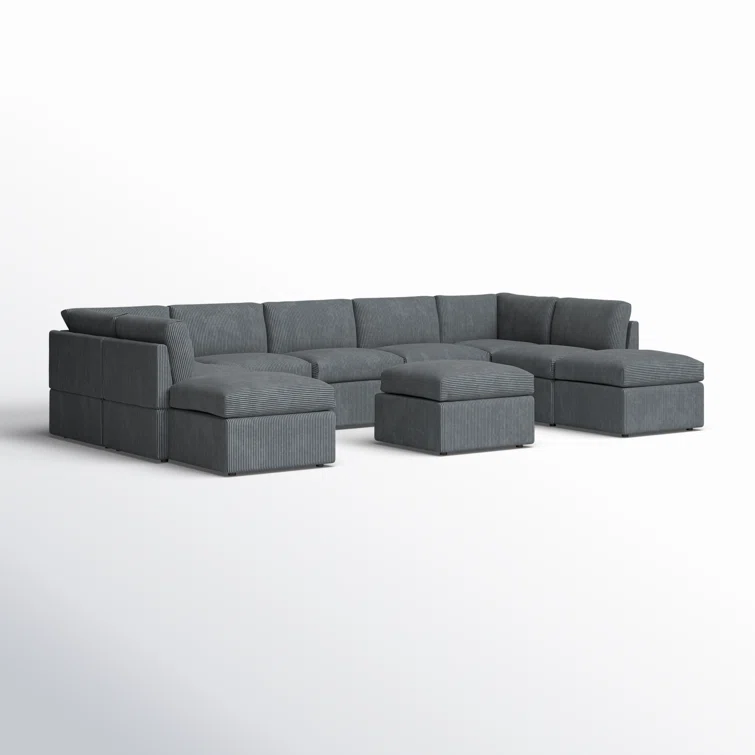 Arfsten 10 - Piece Corduroy Sectional