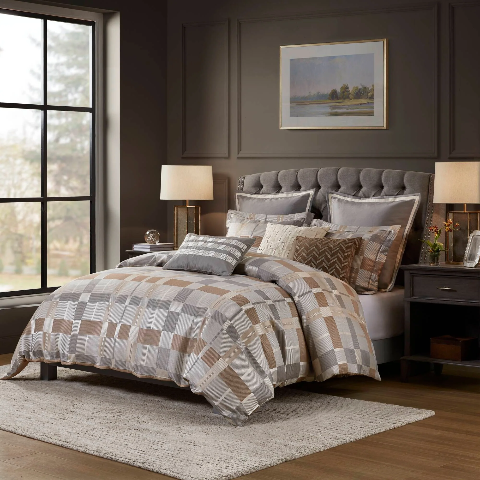 Madison Park Signature Prescott Jacquard Oversized Duvet Style Comforter Set