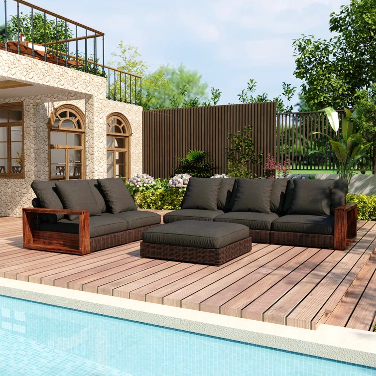 Maive 6 - Person Outdoor Seating Group with Cushions