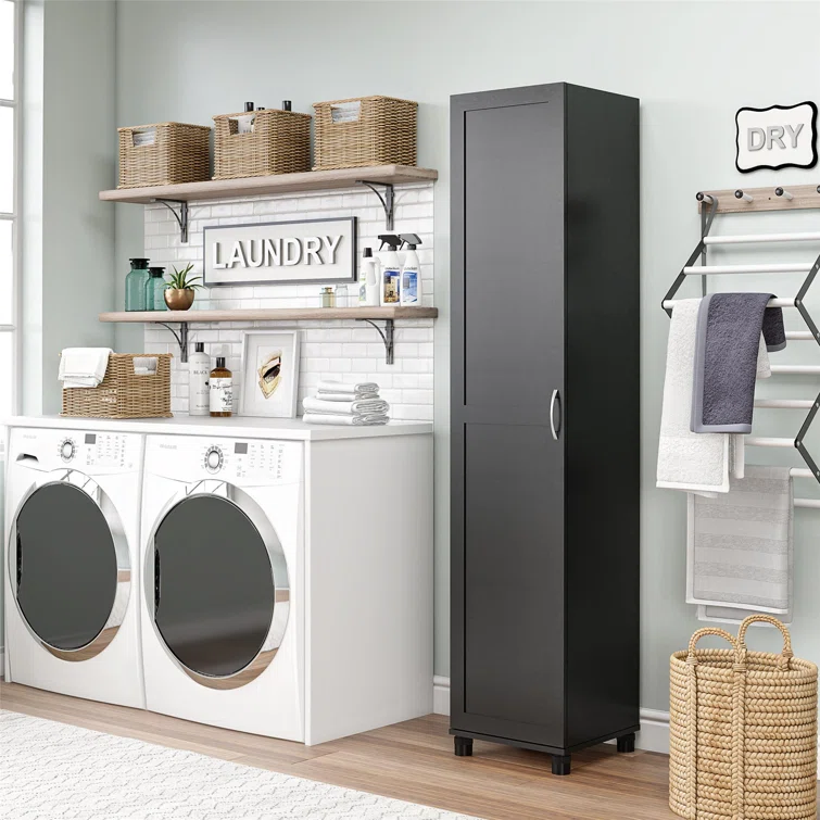 Aleg Single Storage Cabinet ( 74'' H x 15.5'' W x 15.5'' D)