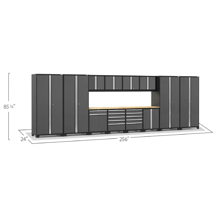 Pro Series 84.75'' H x 256'' W x 24'' D Garage Storage Cabinet Set