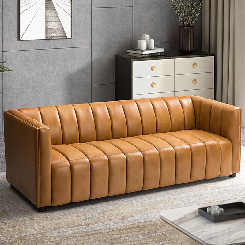 Rowan Genuine Leather Vinyl Office Sofa -83