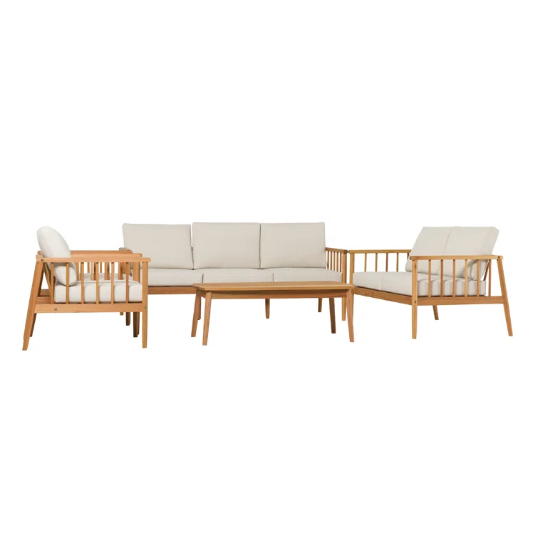 6 - Person Outdoor Seating Group with Cushions