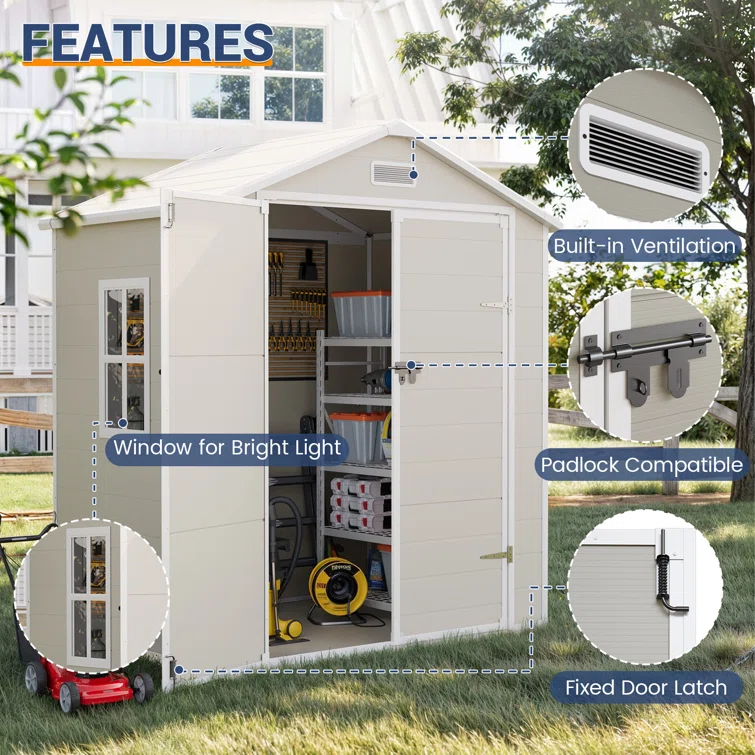 Outdoor Resin Storage Shed: Durable, Stylish Storage Solution for Your Patio