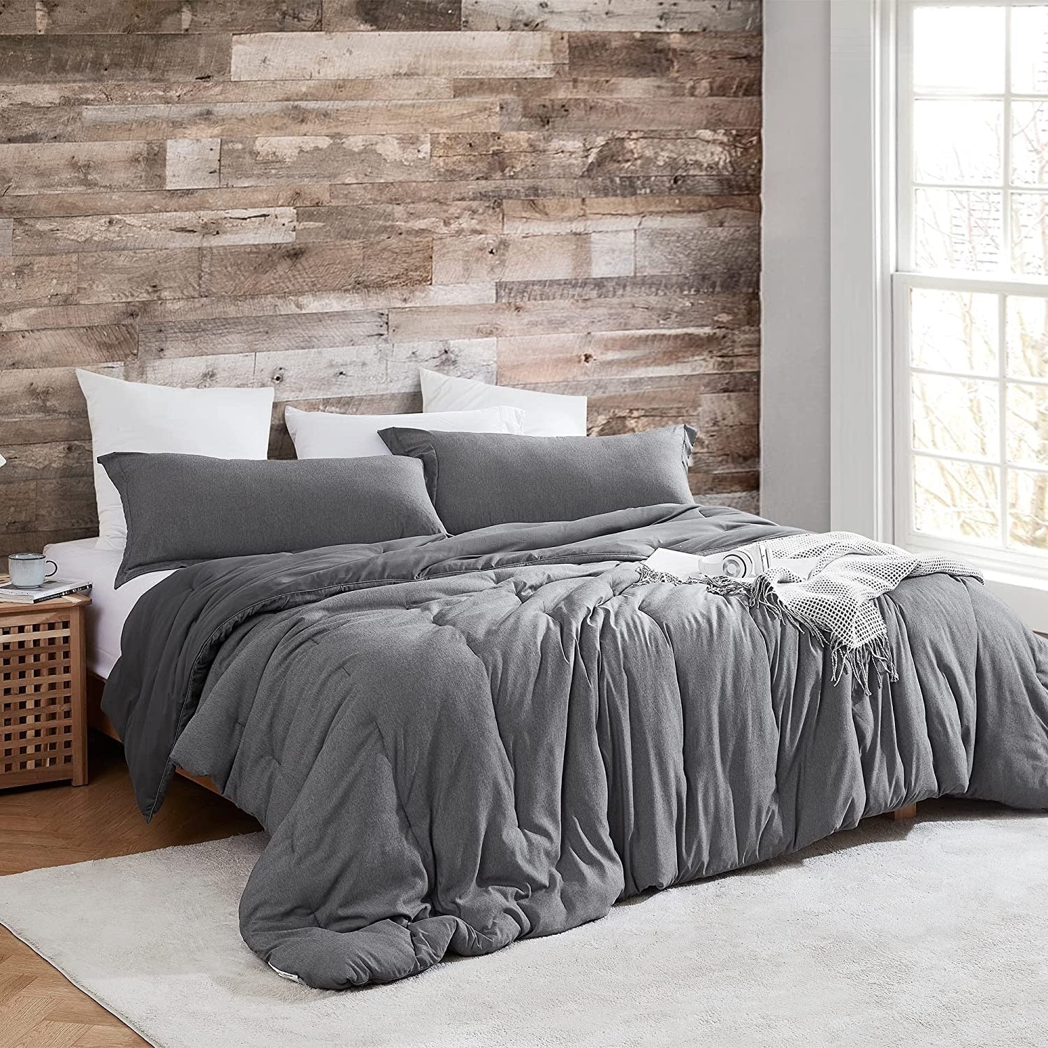 Yoga Pants? - Coma Inducer? Oversized Cooling Comforter Set - Steel Gray