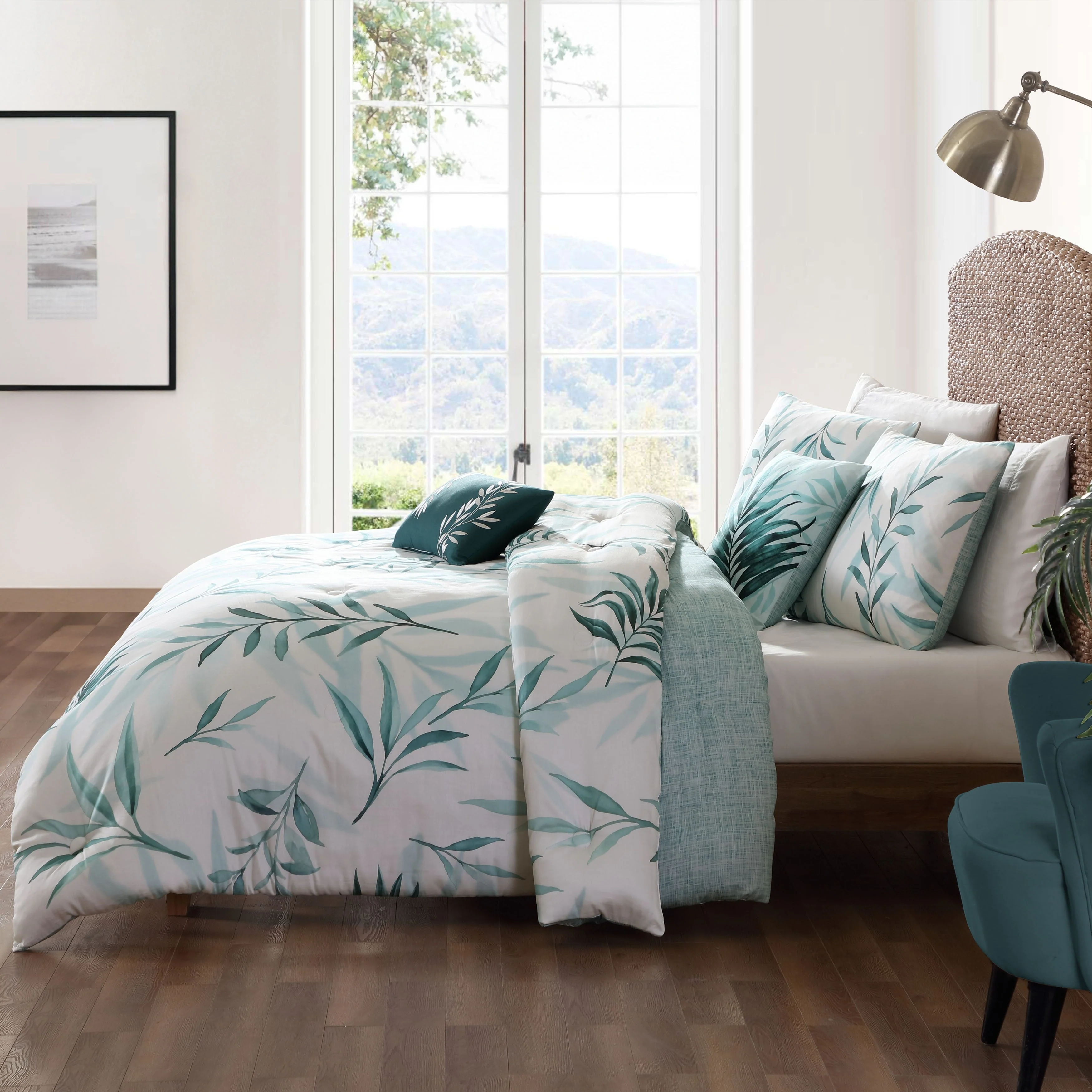 Bebejan Tropical 100% Cotton 5-Piece Reversible Comforter Set