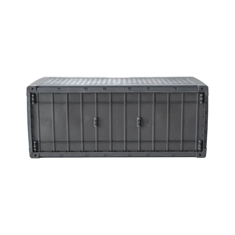 Alfresco Home 47'' W 82 Gallons Water Resistant Resin Lockable Deck Box with Wheels in Gray