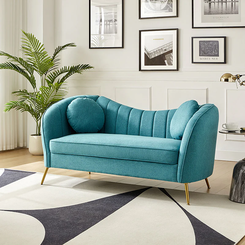 Emilio Contemporary Tufted Back Elegant and Comfortable Loveseat