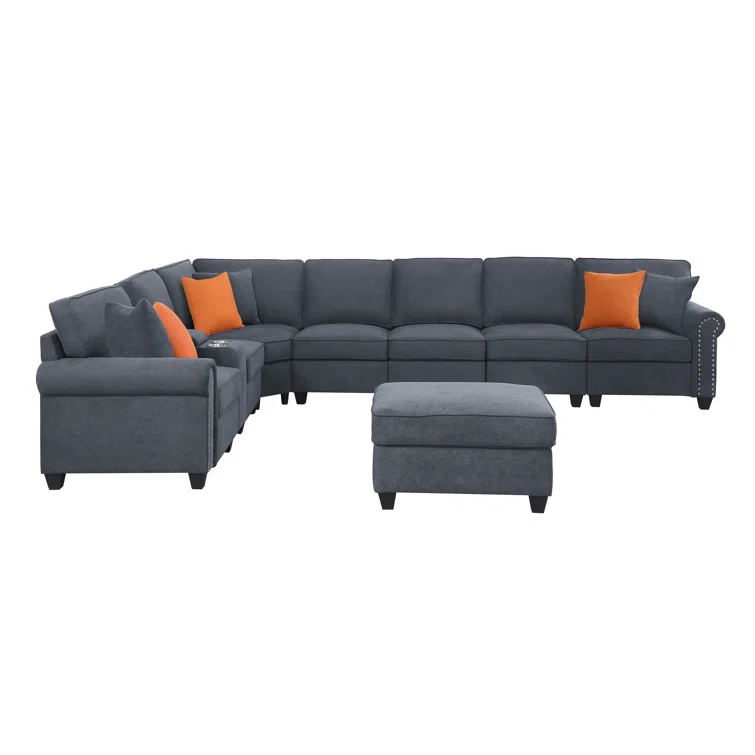 Kew Gardens Modular Corner Sectional with Ottoman
