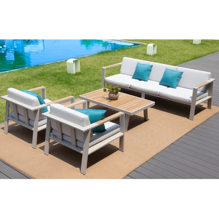 Nofi 5 - Person Outdoor Seating Group with Cushions