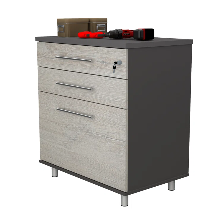 Jezelle Single Storage Cabinet ( 34.65'' H x 31.5'' W x 19.69'' D)