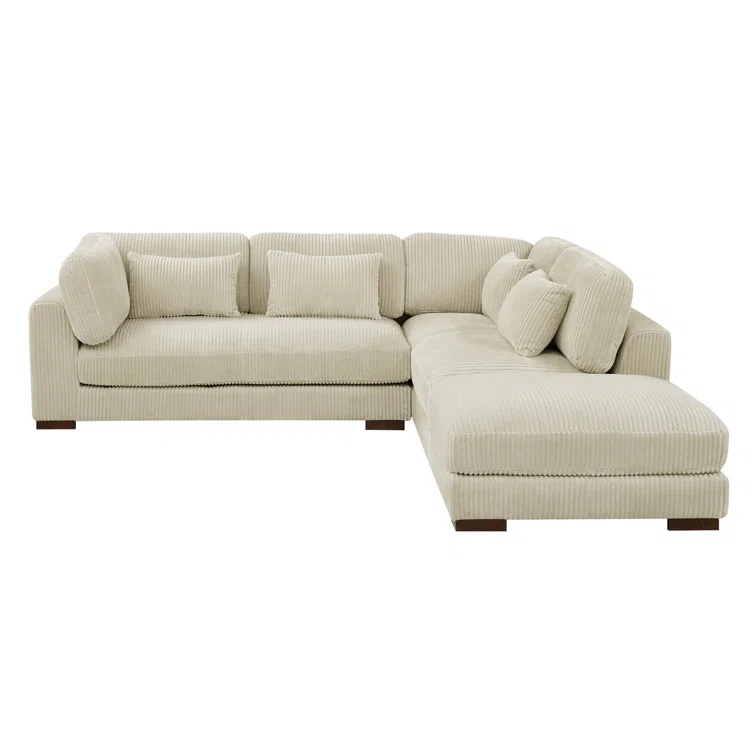 Salom 3 - Piece Corduroy Sectional