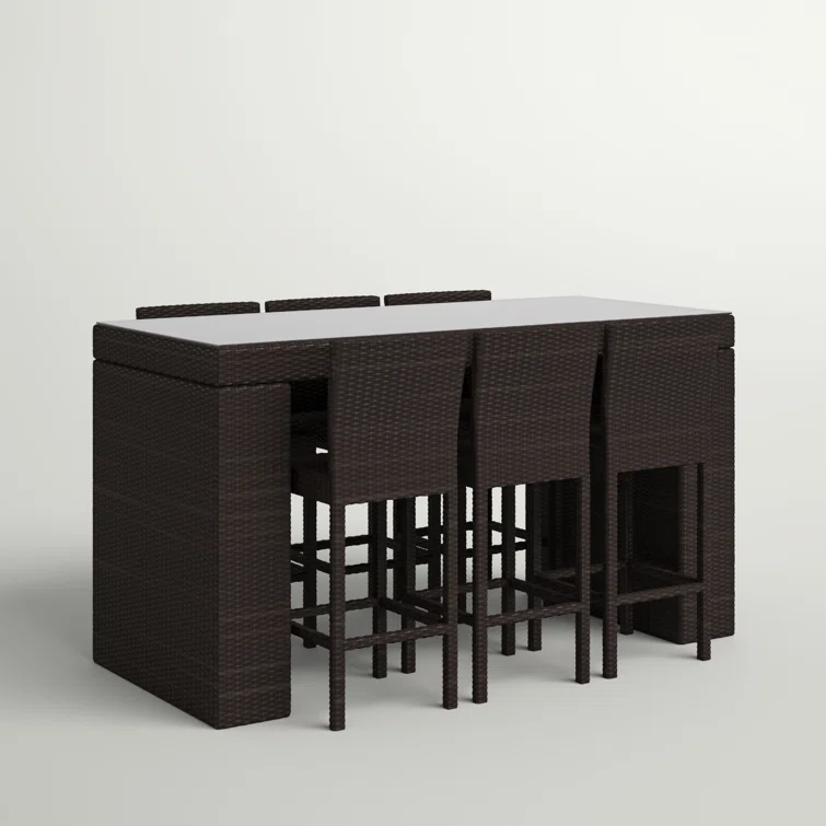 Fernando 6 - Person Rectangular Outdoor Dining Set