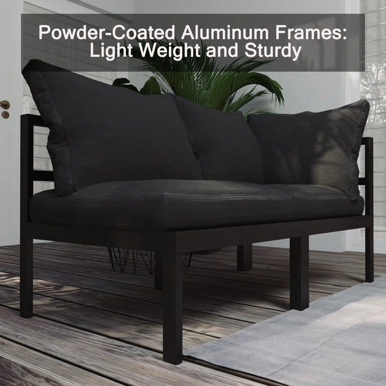 Bobur 6 - Person Outdoor Seating Group with Cushions