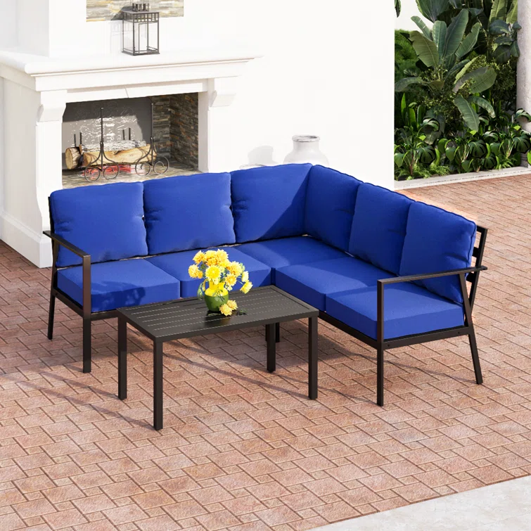 Romines 5 - Person Outdoor Seating Group with Cushions