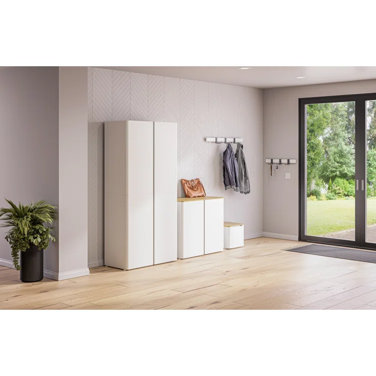 Everest Home 74-inch High 2- or 4-Door Tall Storage Cabinet with Adjustable Shelves