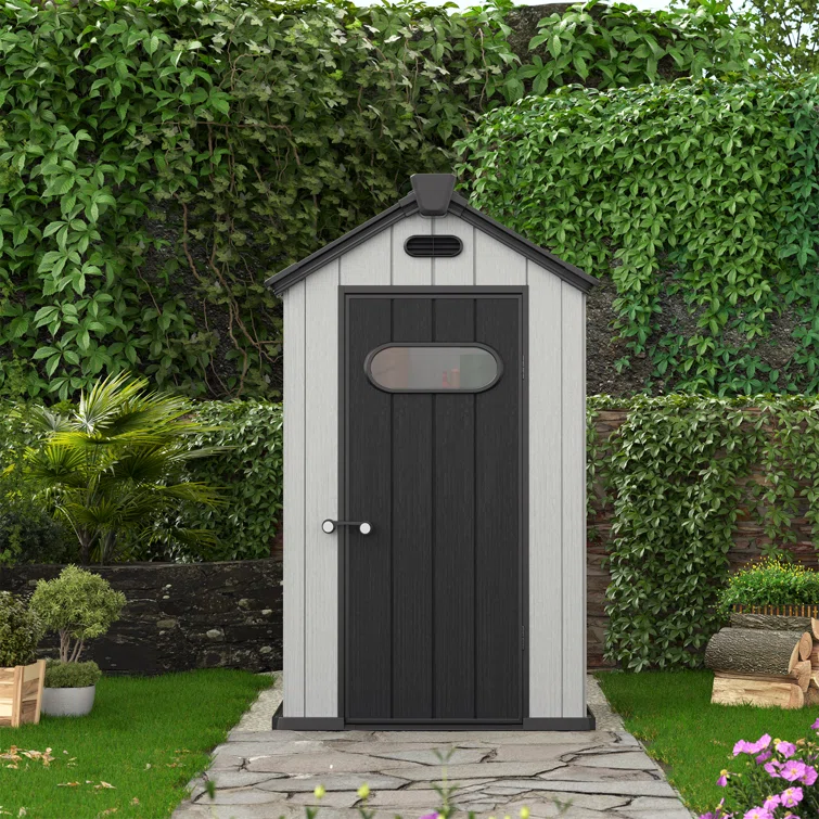 iYofe 4 ft. W x 4 ft. D Resin Storage Shed