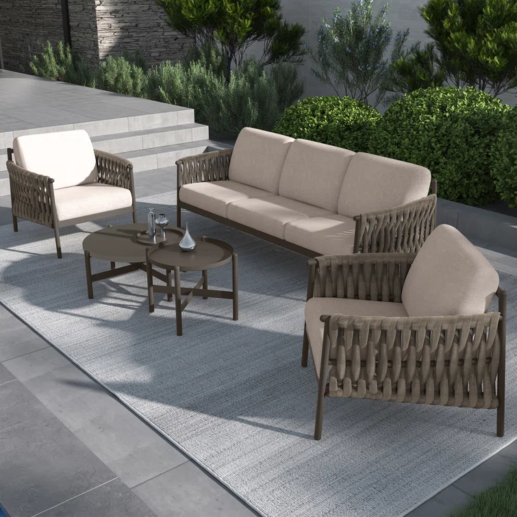 Marianus 5 Piece Sofa Seating Group with Cushions