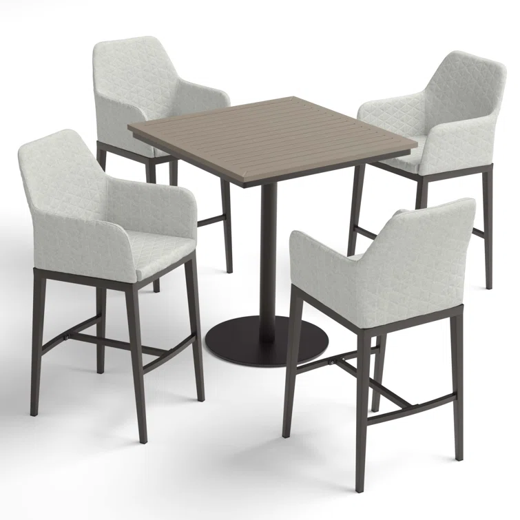 Oland And Travira 4 - Person Square Outdoor Dining Set