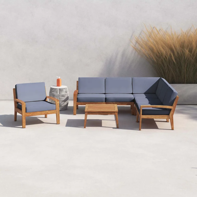 Sonnie 5 - Person Outdoor Seating Group with Cushions