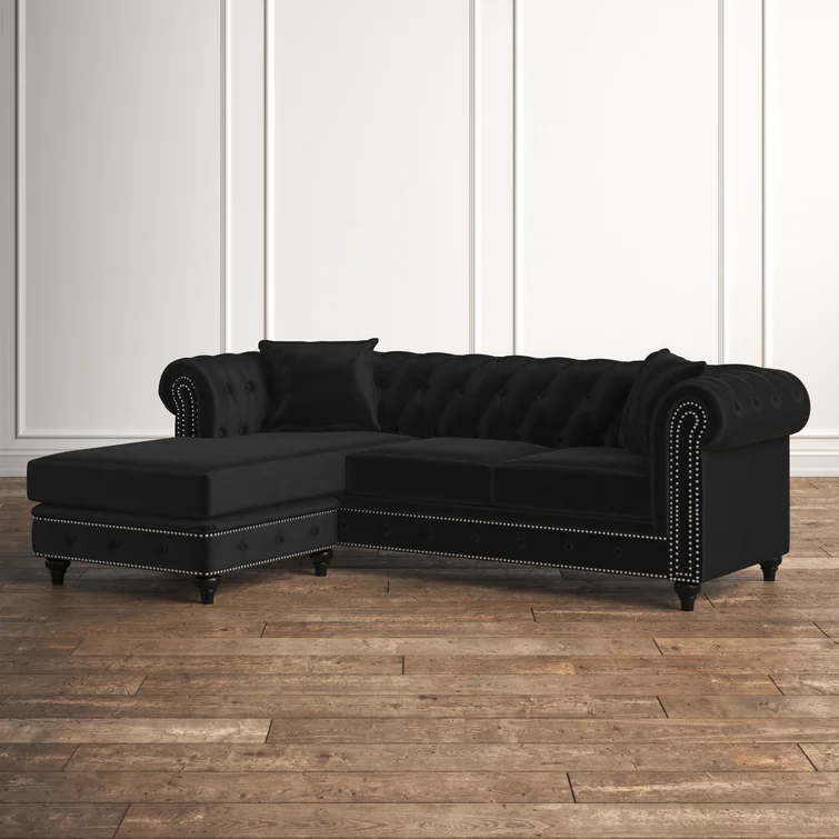 Harlow 2 - Piece Velvet Sectional
