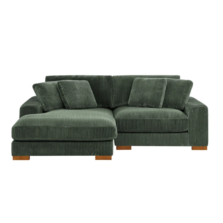 2 - Piece Corduroy Sectional