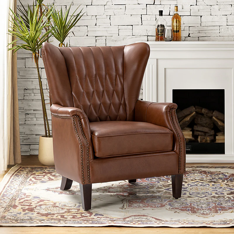 Salomon Genuine Leather Armchair