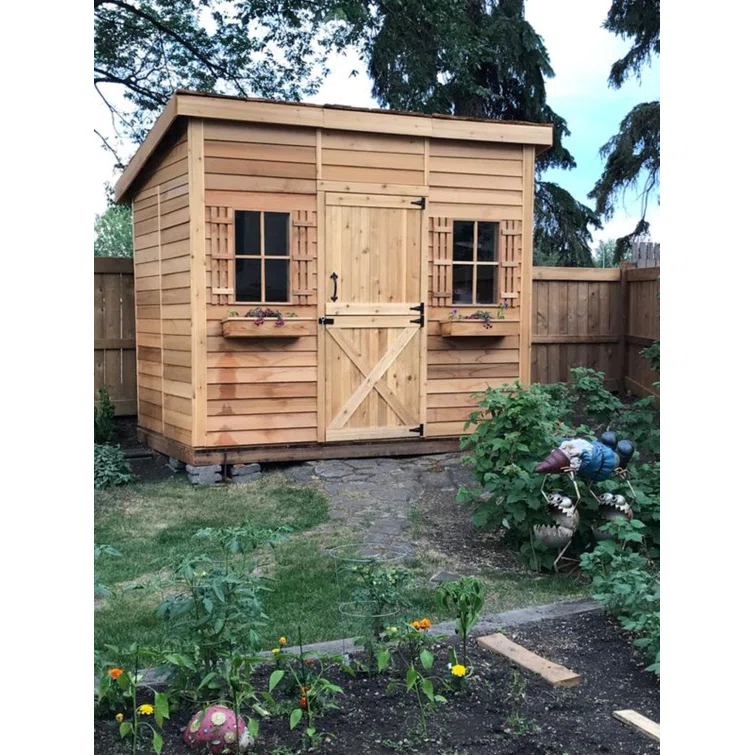 Studio Western Red Cedar Wood Storage Shed
