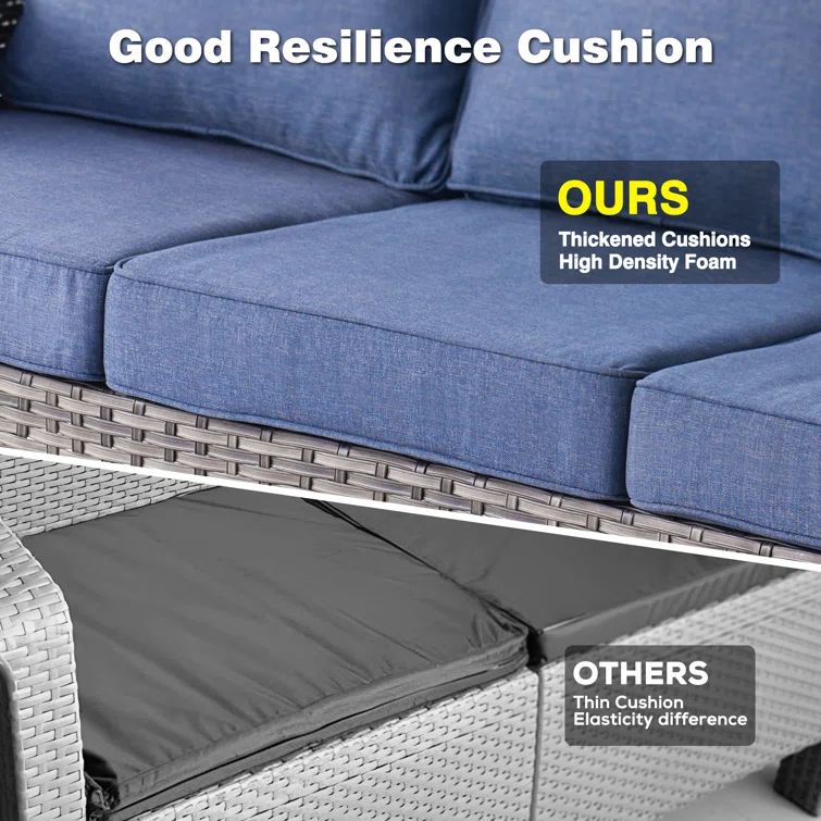 Guillen 5 - Person Outdoor Seating Group with Cushions