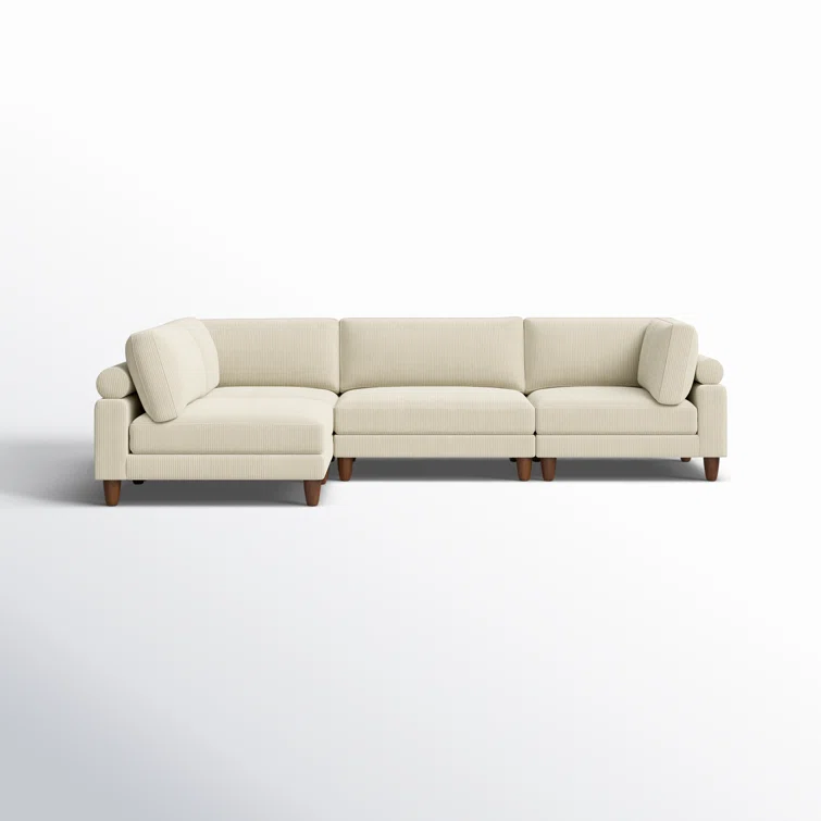 4 - Piece Corduroy Sectional