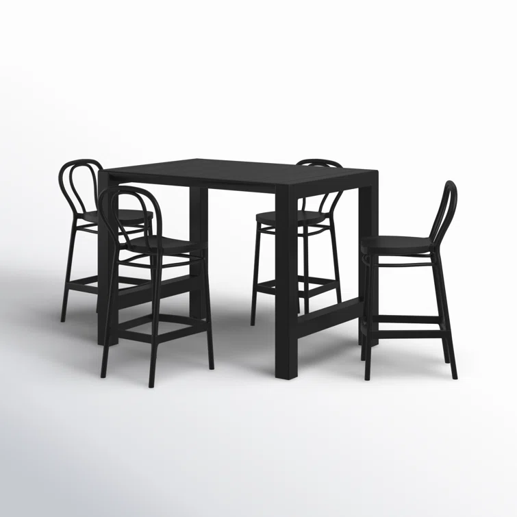 Farrah 4 - Person Square Extendable Outdoor Dining Set