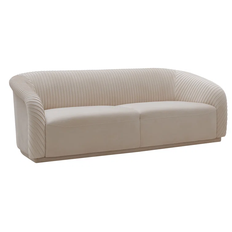 Yara Pleated Velvet Sofa