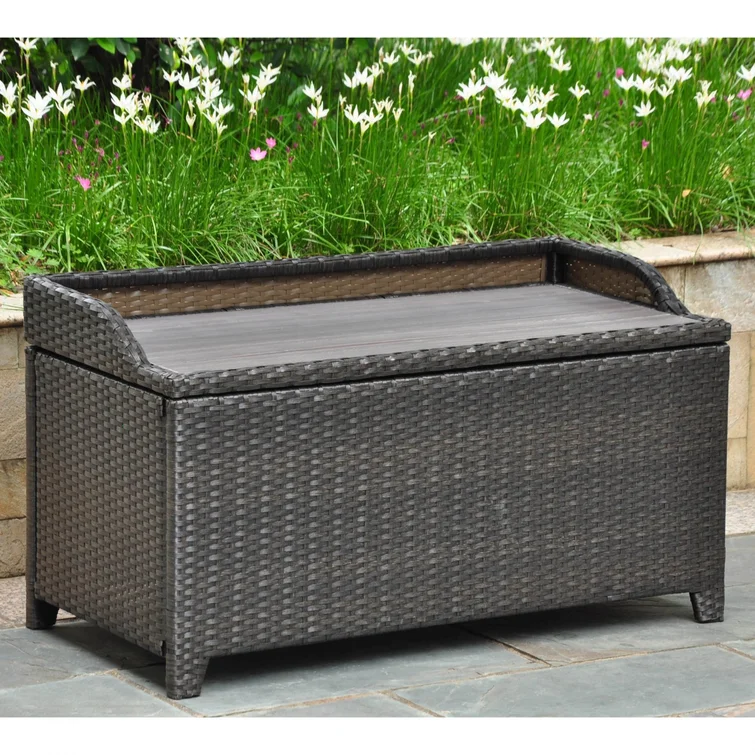 Brade Wicker Outdoor Bench