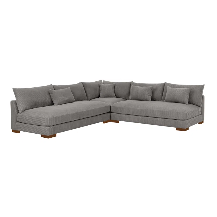 Caileigh 3 - Piece Corduroy Sectional