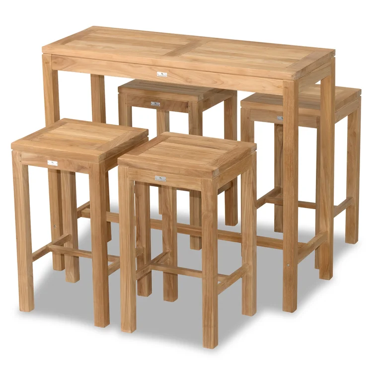 Williamsbridge 4 - Person Rectangular Teak Outdoor Dining Set