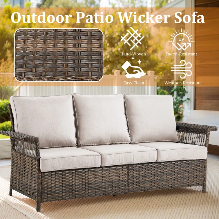 Sherinda 5 - Person Outdoor Seating Group with Cushions