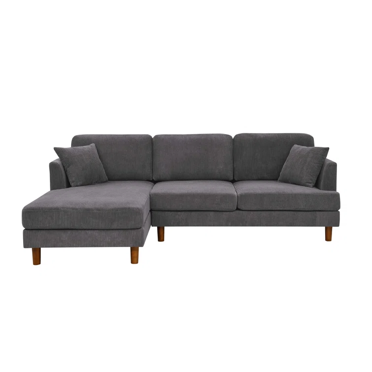 Nikeita 2 - Piece Corduroy Sectional