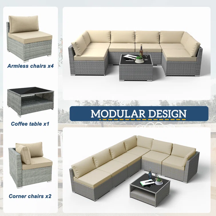 Outdoor Seating Group with Cushions