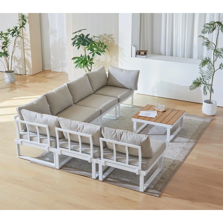 Iresha 6 - Person Outdoor Seating Group with Cushions