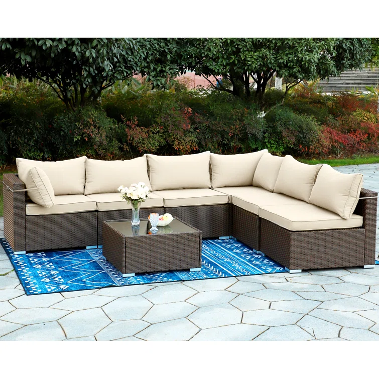 Theriot 6 - Person Outdoor Seating Group with Cushions