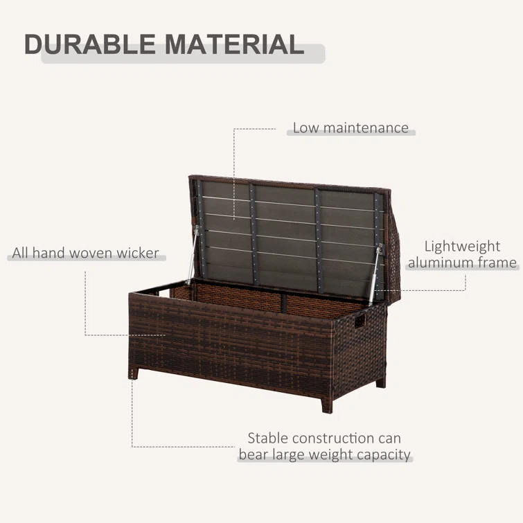 Wicker Outdoor Bench