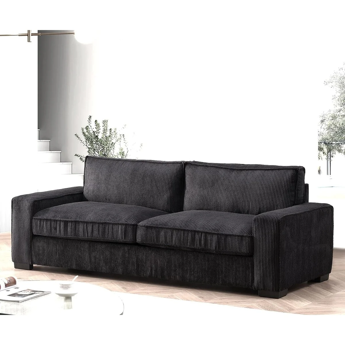 Luxe Corduroy Living Room Sofa