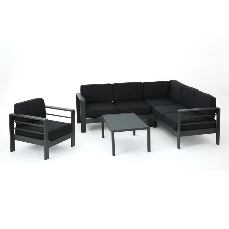 Caggiano 6 - Person Outdoor Seating Group with Cushions