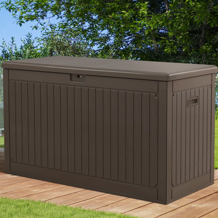 Balconera 260 Gallons Water Resistant Resin Lockable Deck Box