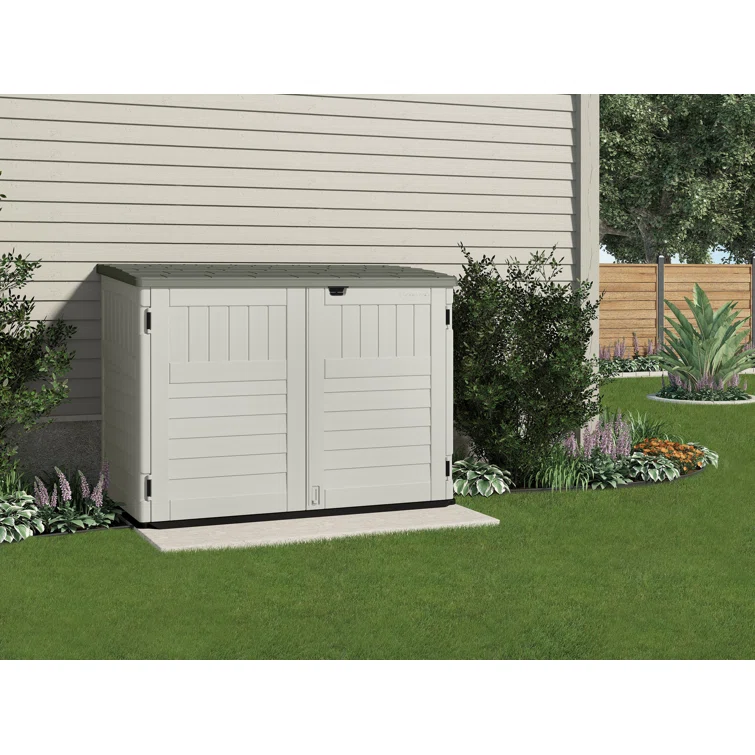 Suncast 70.5 in. W x 44.25 in. D Stow-Away Horizontal Storage Shed