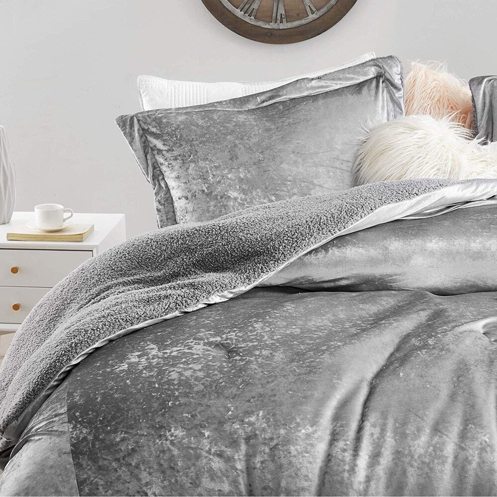 Velvet Crush - Coma Inducer? Oversized Comforter Set - Champagne Alloy