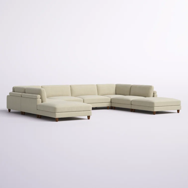 8 - Piece Corduroy Sectional