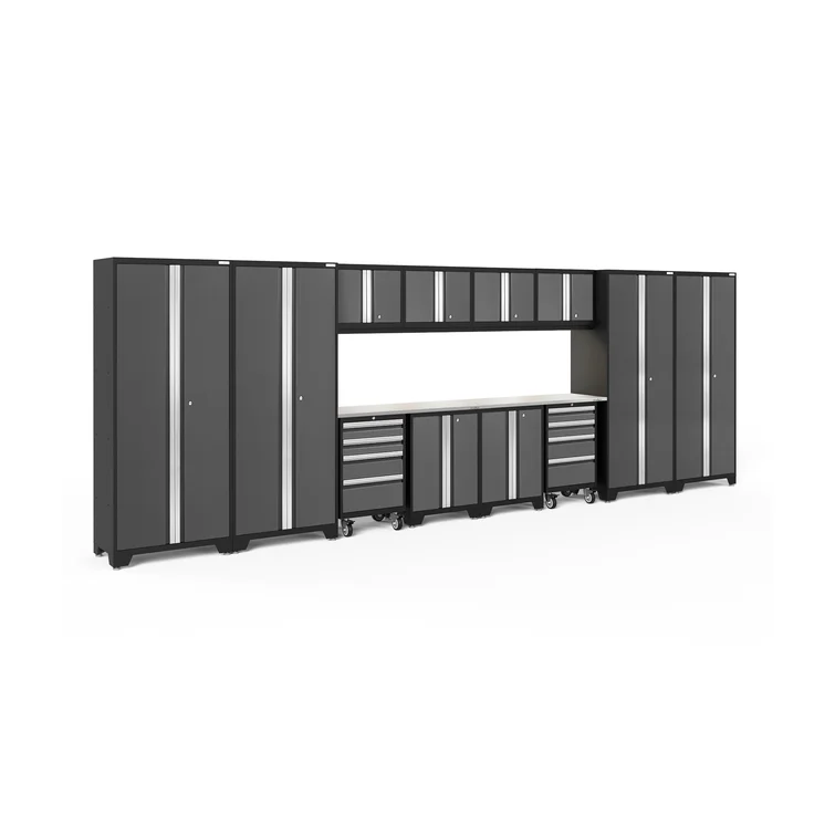Bold Series 14 Pieces 76.75" H x 216" W x 18" D Garage Storage Cabinet Set