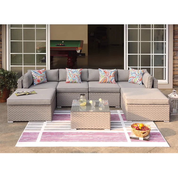 Rhinegeist 6 - Person Outdoor Seating Group with Cushions